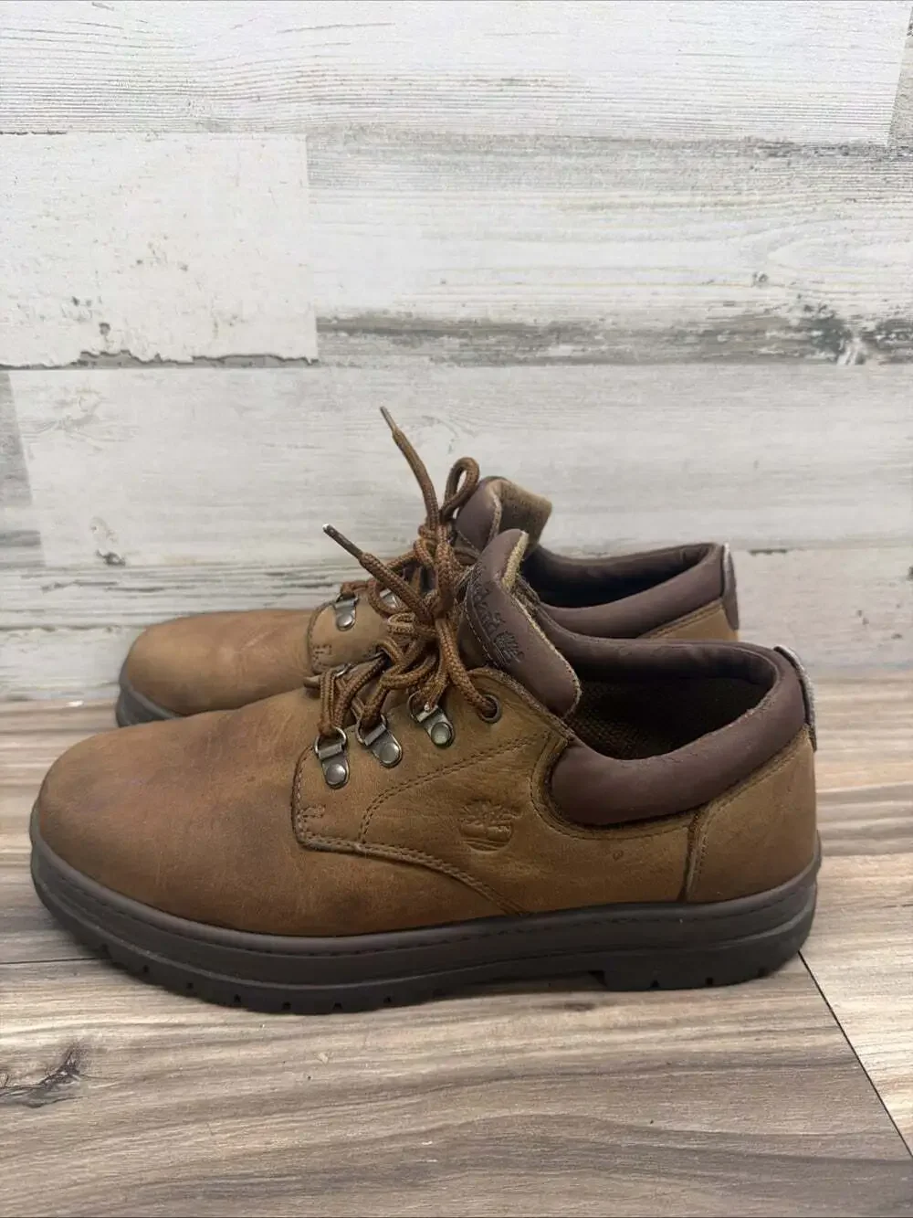 Timberland Leather Oxford Mens 12m 69086 Casual Work Brown Lace Up